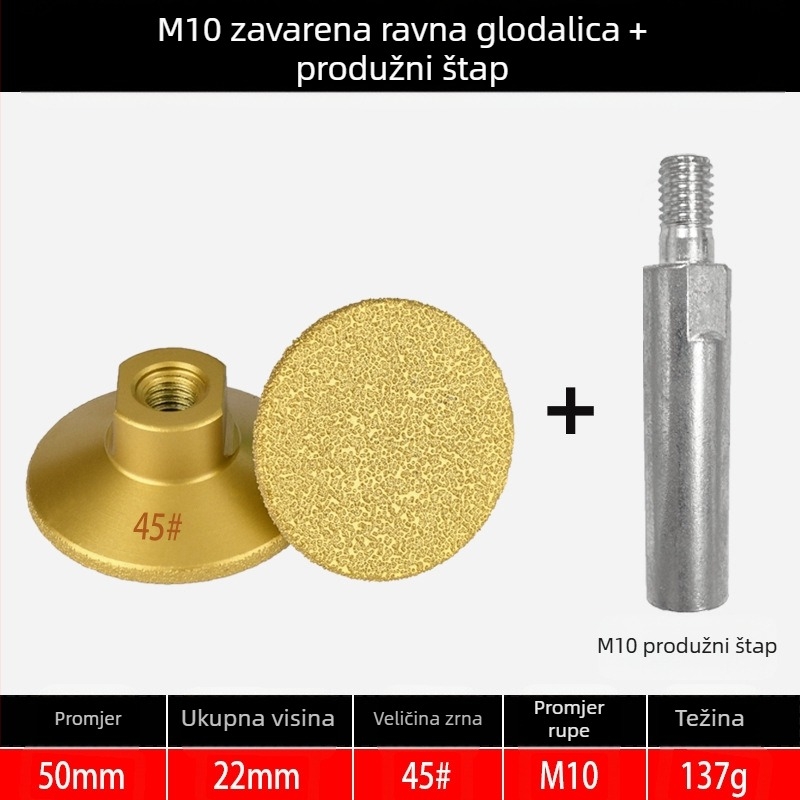 Melton MG025 Dijamantno Brazing ravna glava za brušenje pločica, mramora i kamena – poliranje