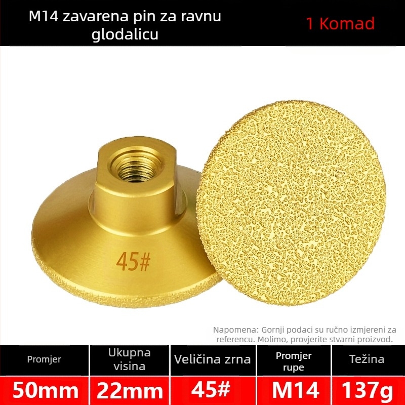 Melton MG025 Dijamantno Brazing ravna glava za brušenje pločica, mramora i kamena – poliranje