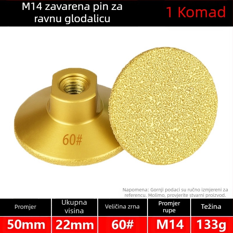 Melton MG025 Dijamantno Brazing ravna glava za brušenje pločica, mramora i kamena – poliranje