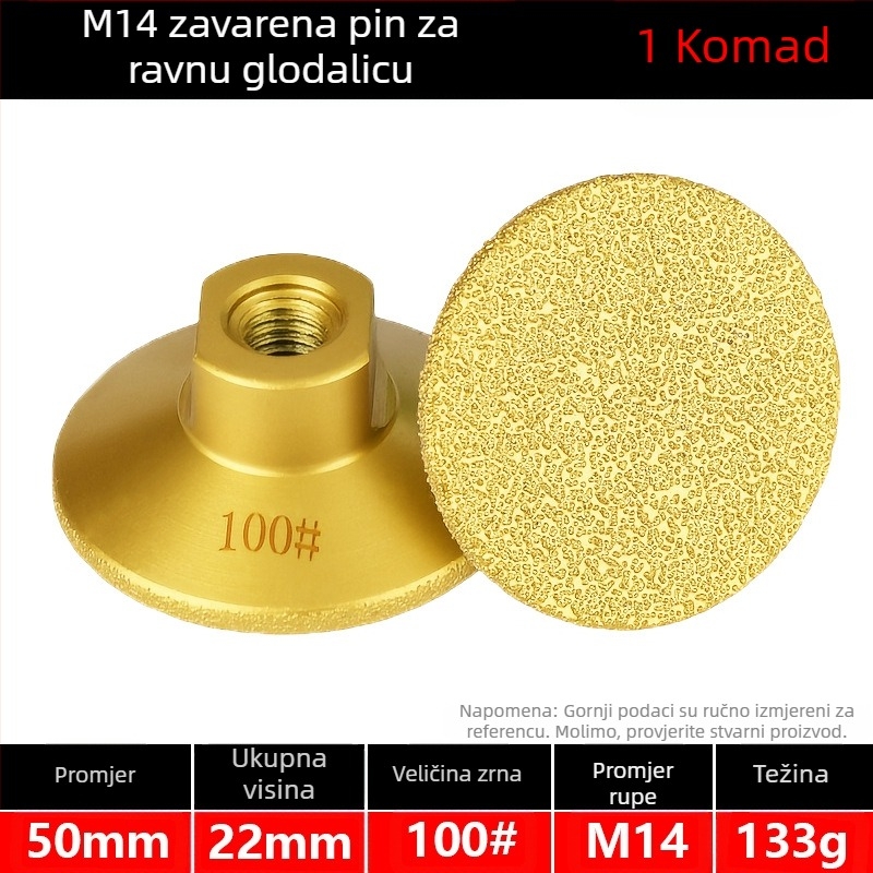 Melton MG025 Dijamantno Brazing ravna glava za brušenje pločica, mramora i kamena – poliranje