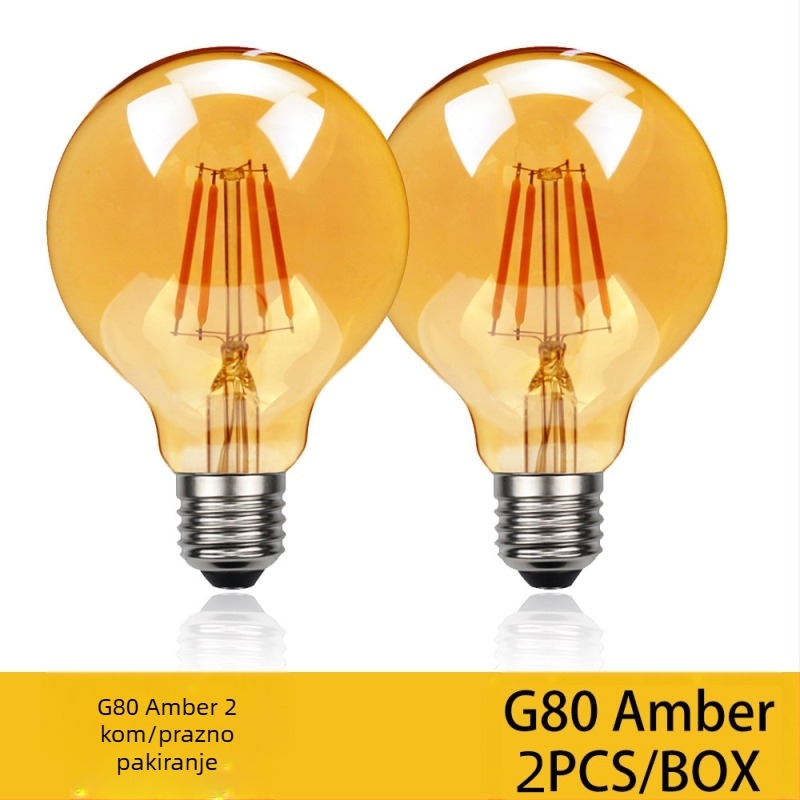 LED Edison žarulja s filamentom, E27 baza, ST64 model, 360 lm, CRI 90+, vijek trajanja 20000 h