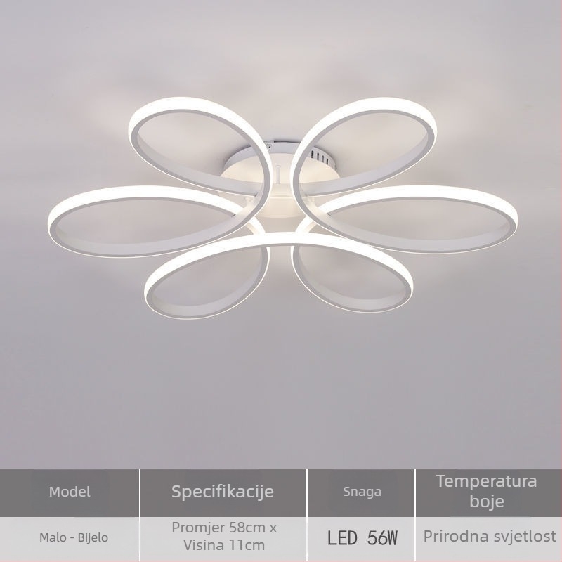 Plafonska LED lampa, model X079, 220V, pokriće 15–30 m², CRI ≥95