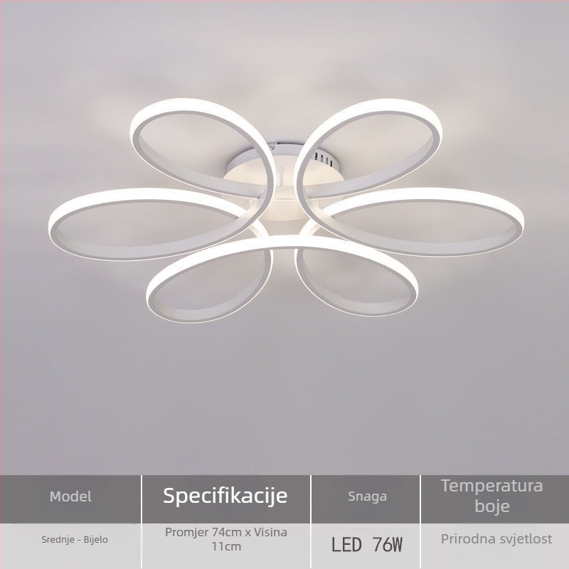 Plafonska LED lampa, model X079, 220V, pokriće 15–30 m², CRI ≥95