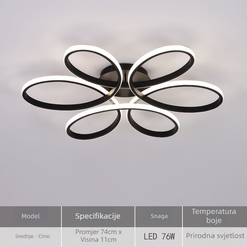 Plafonska LED lampa, model X079, 220V, pokriće 15–30 m², CRI ≥95