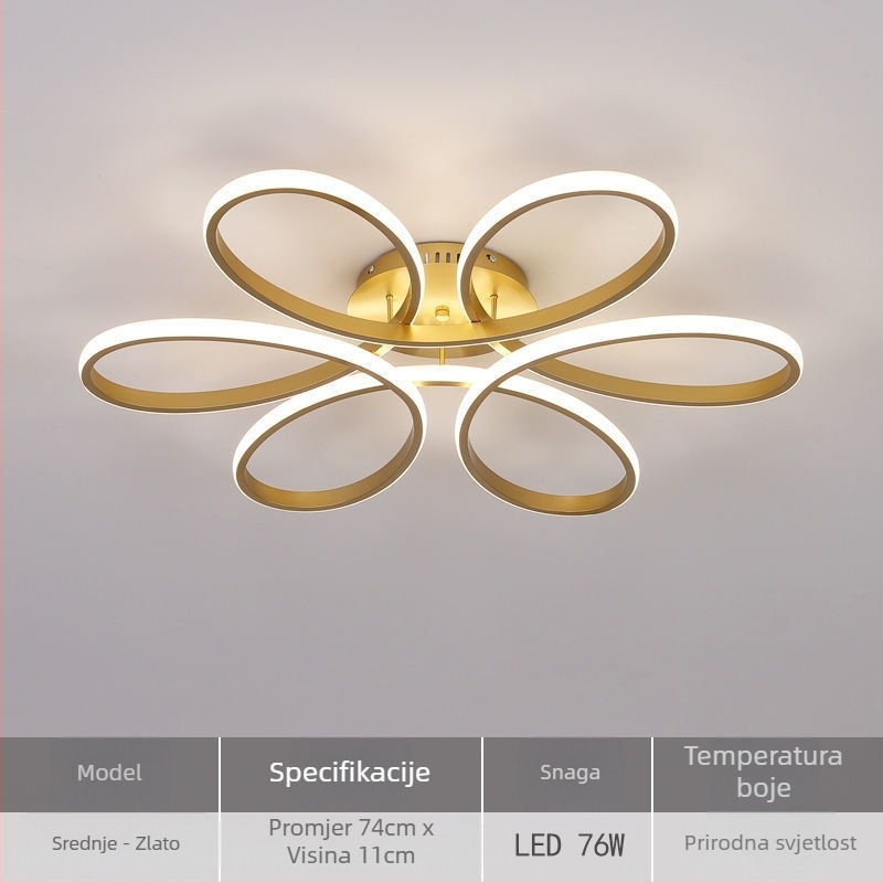 Plafonska LED lampa, model X079, 220V, pokriće 15–30 m², CRI ≥95