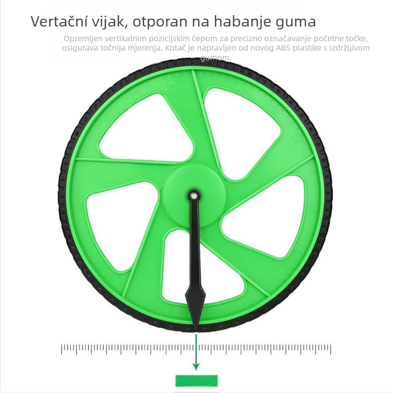 Kotač za mjerenje udaljenosti — ručno guranje, tip valjka, mehanički digitalni zaslon, za vanjska inženjerska mjerenja