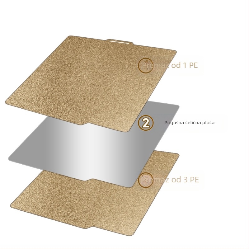 Dvostrano PEI ploča od opružnog čelika za 3D printer P1P