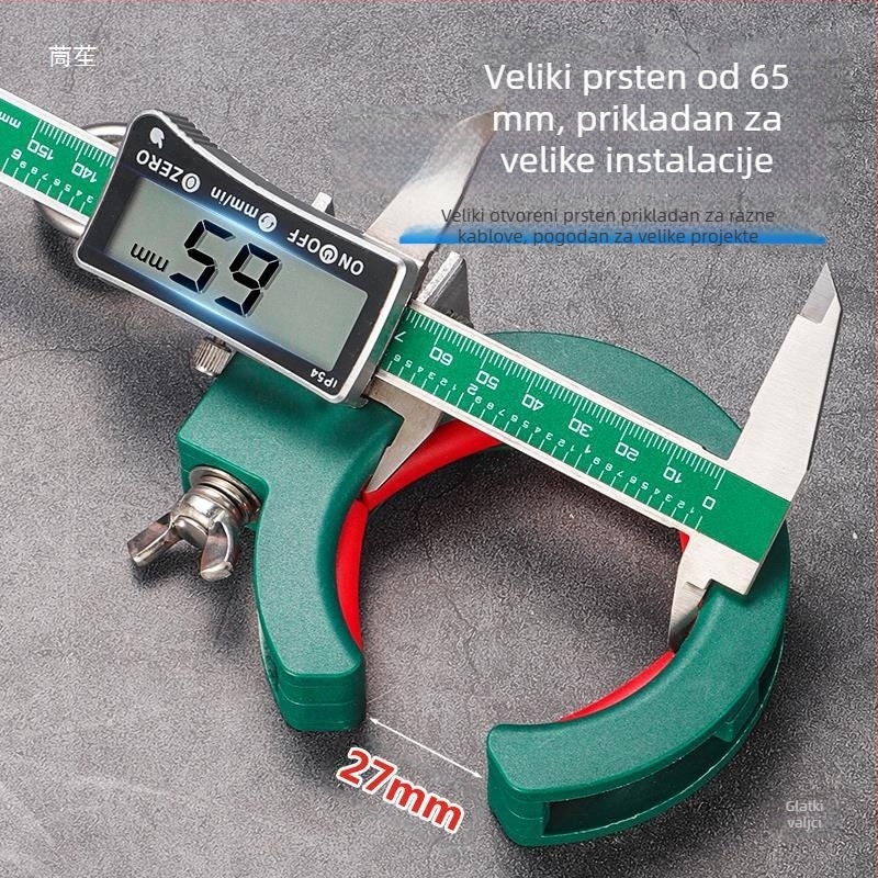 Kabelska klizna za provlačenje kablova kroz strop – alat za instalacije niskog napona