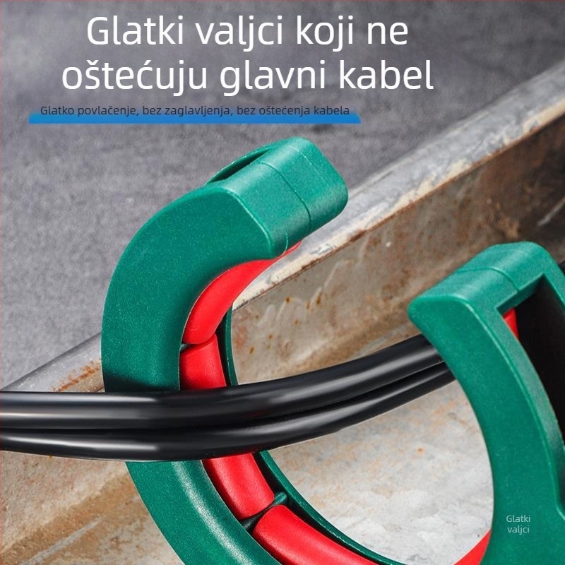 Kabelska klizna za provlačenje kablova kroz strop – alat za instalacije niskog napona