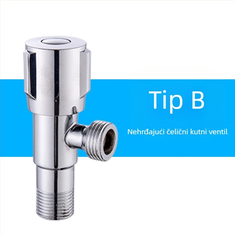 Latunski kutni ventil, zidna ugradnja, model 8289, radni tlak 1,6 MPa, unutarnji promjer 14 mm