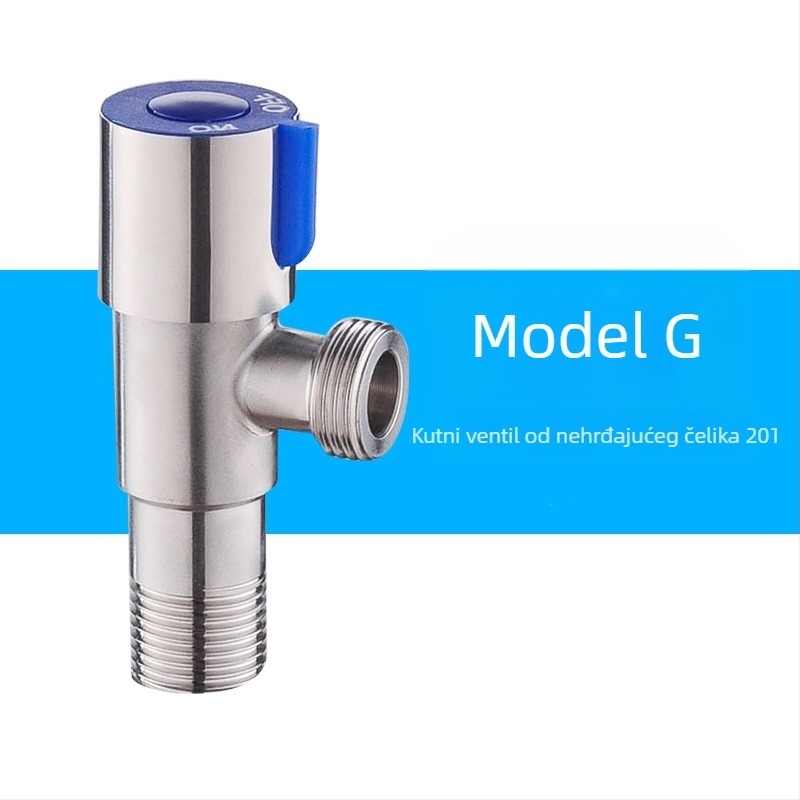 Latunski kutni ventil, zidna ugradnja, model 8289, radni tlak 1,6 MPa, unutarnji promjer 14 mm