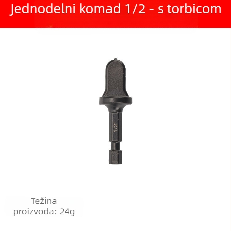 11-dijelni set šesterokutnih ekspanzera za bakrene cijevi, s šesterokutnom ručkom, kompatibilan s bušilom, od ugljičnog čelika