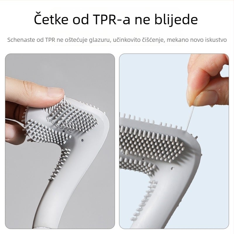 Četka za WC bez mrtvog kuta — plastika, težina 0.5, 1 kom, pakiranje u kartonu, brend CCKO