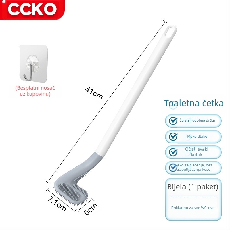 Četka za WC bez mrtvog kuta — plastika, težina 0.5, 1 kom, pakiranje u kartonu, brend CCKO