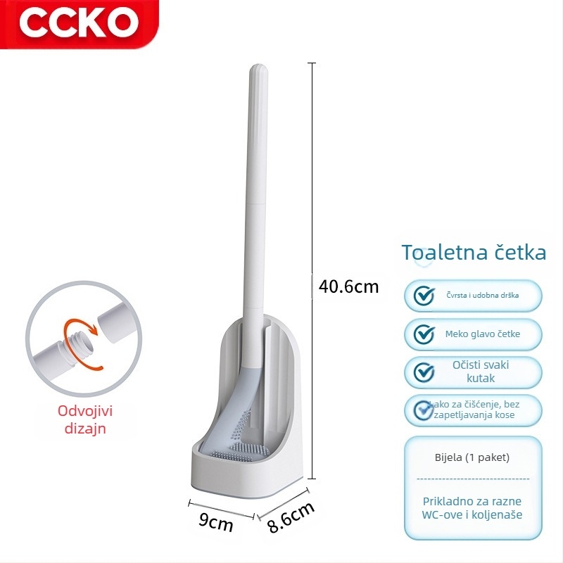 Četka za WC bez mrtvog kuta — plastika, težina 0.5, 1 kom, pakiranje u kartonu, brend CCKO