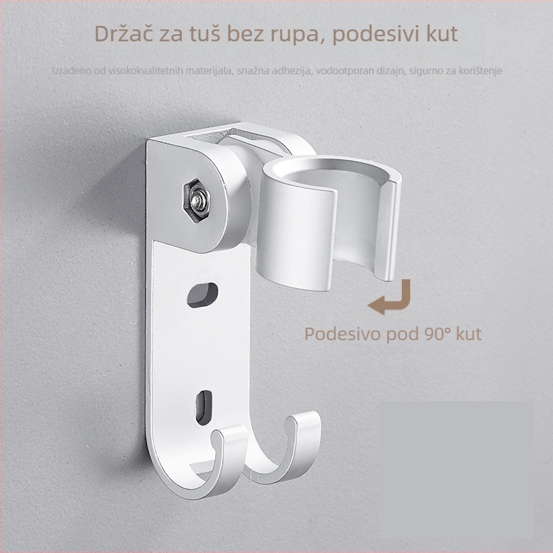 Prijenosna tuš glava s negativnim ionima, ABS materijal, masaža i kišne funkcije, navojna instalacija