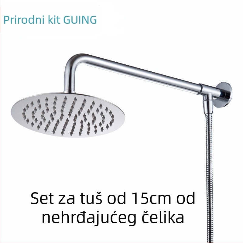 Bakrena gornja tuš glava s kišnim režimom, pričvršćivanje vijcima, tlak 2,5 bara, opći model