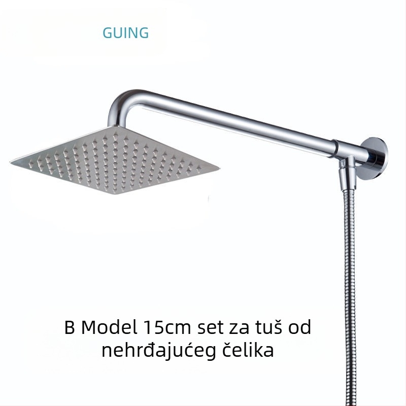Bakrena gornja tuš glava s kišnim režimom, pričvršćivanje vijcima, tlak 2,5 bara, opći model