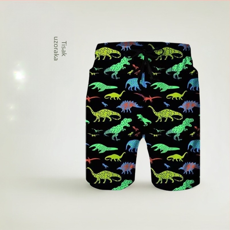 Muške kupaće šorceve s 3D otiskom, brzo se suše, ljeto 2023, 80% poliestera u smjesi s kemijskim vlaknima, minimalistički uzorak