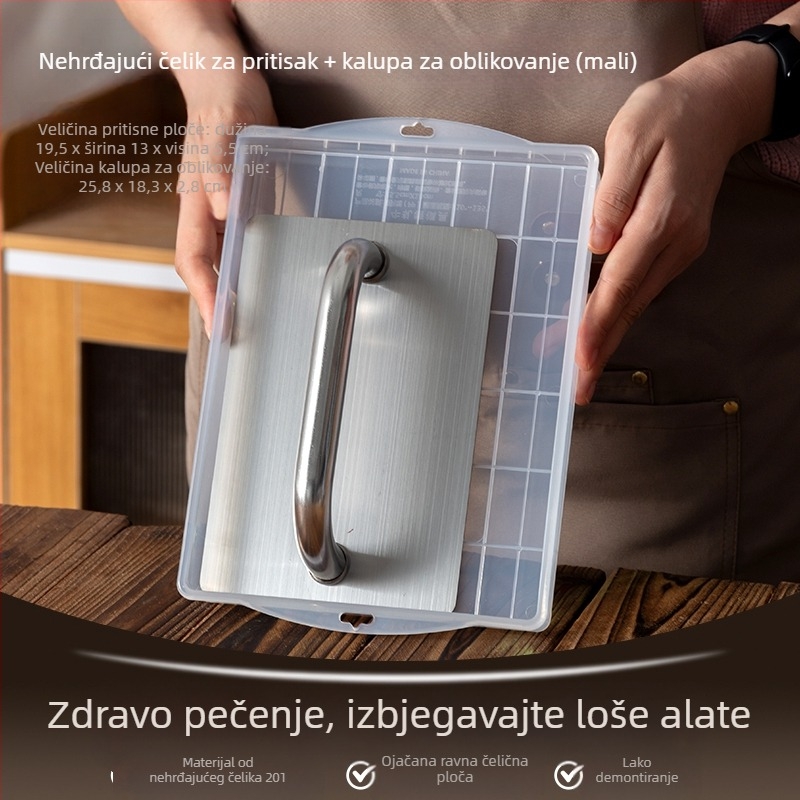 Set kalupa za slatkiše s pločama za pritiskanje, oblikovanje i rezanje za Snowflake Crisp i Ejiao Cake, kineski stil, komplet za kućnu upotrebu