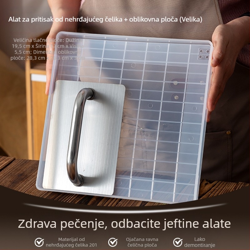 Set kalupa za slatkiše s pločama za pritiskanje, oblikovanje i rezanje za Snowflake Crisp i Ejiao Cake, kineski stil, komplet za kućnu upotrebu