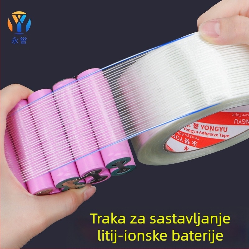 SX vlaknasta traka – akrilno ljepilo na vlaknasti podlogi, debljina 0,15 mm, adhezija 550 N/m, za industrijsko vezanje i učvršćivanje teških predmeta