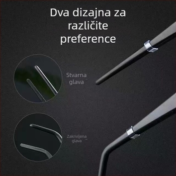 Nerđajuće čelične pincete za vodene biljke, ravno vrh, otporne na koroziju, prilagodljive