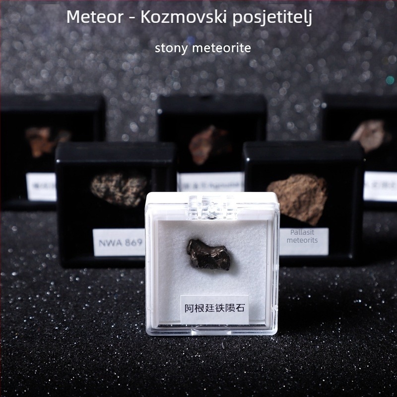 Campo privjesak od olivinskog meteorit, željezni meteorit, geometrijski oblik, uzorak za poklon