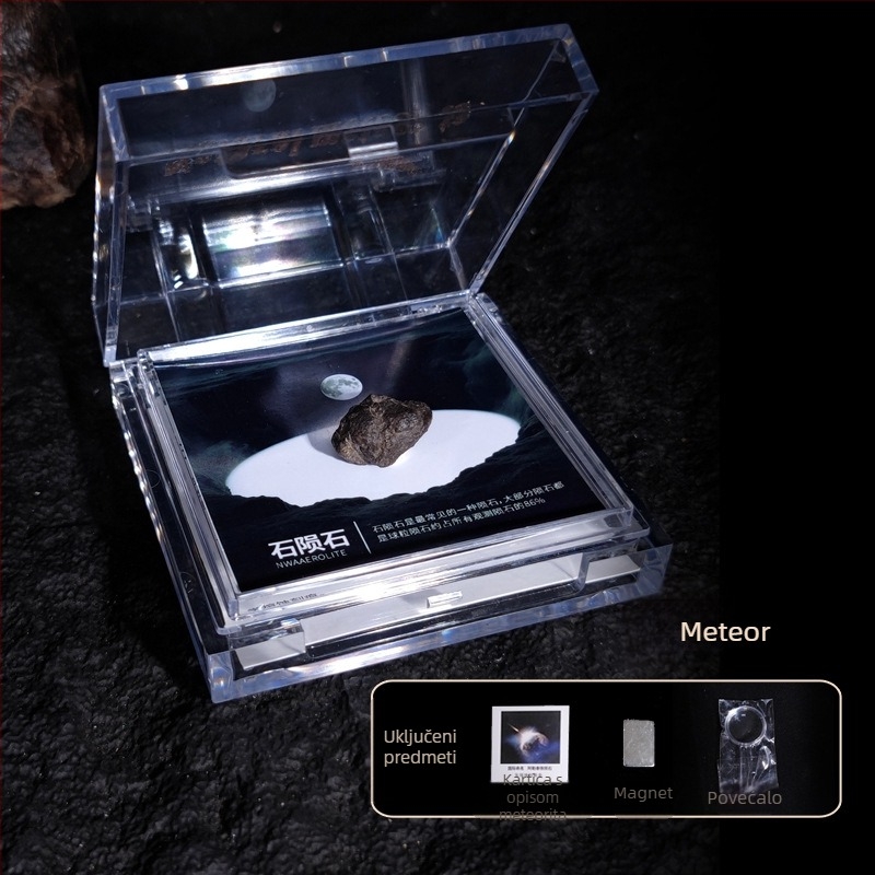 Campo privjesak od olivinskog meteorit, željezni meteorit, geometrijski oblik, uzorak za poklon