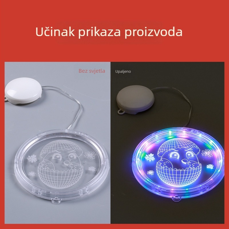 Viseća lampica za Uskrs s LED zekom, 3D dizajn, IP44, napon ≤36V, vijek trajanja 6000h