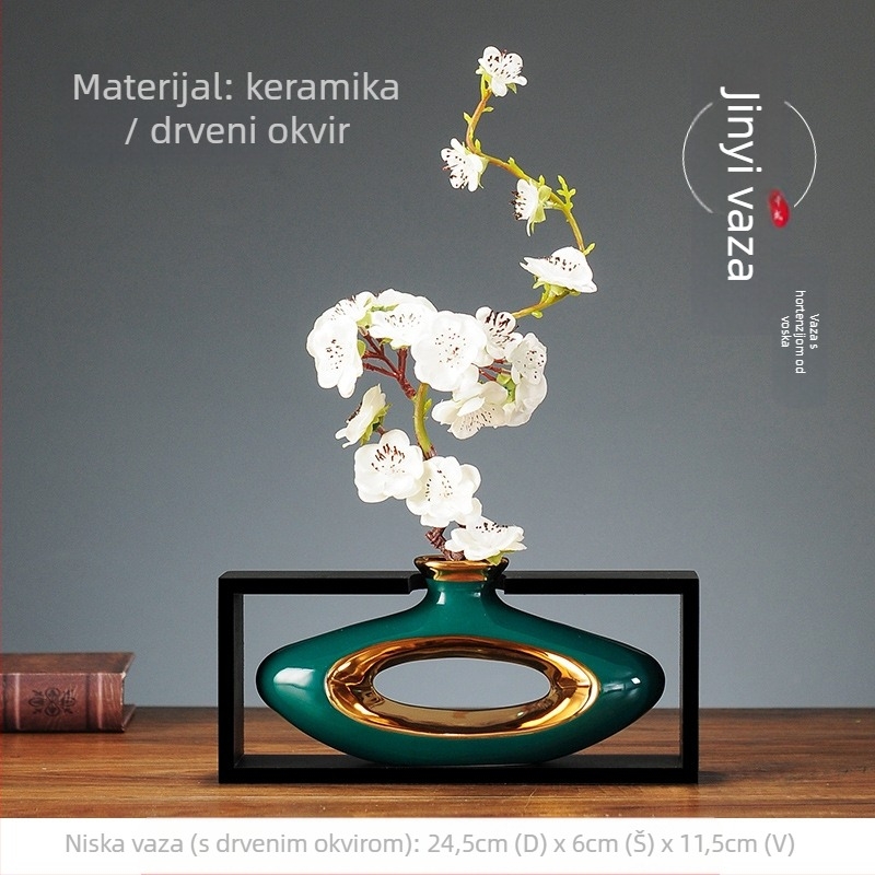 Kućni ukrasni figurica, ručno izrađena, motiv biljke, novi kineski stil, materijal: plastika i smola