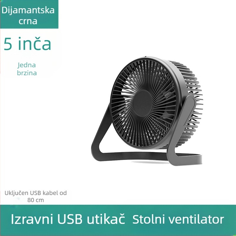 USB mini stolni ventilator, veličine 5/6/8 inča, uredski stolni ventilator s visokim protokom zraka