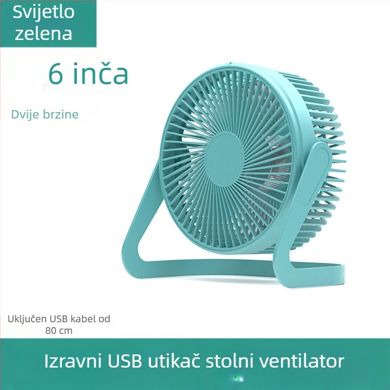 USB mini stolni ventilator, veličine 5/6/8 inča, uredski stolni ventilator s visokim protokom zraka