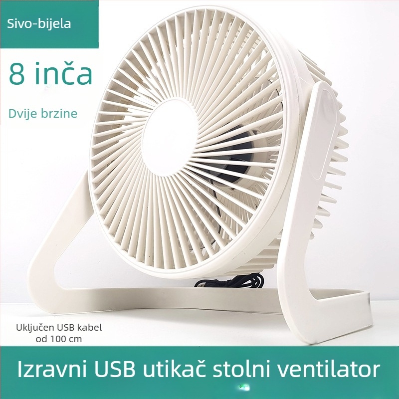 USB mini stolni ventilator, veličine 5/6/8 inča, uredski stolni ventilator s visokim protokom zraka