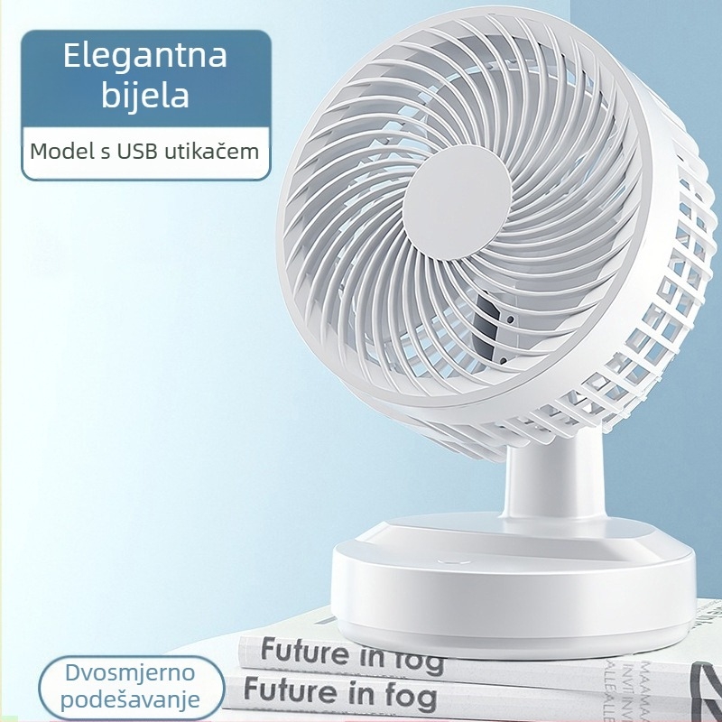 USB mini stolni ventilator, veličine 5/6/8 inča, uredski stolni ventilator s visokim protokom zraka