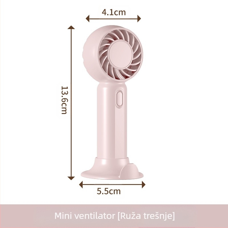 2026 Prijenosni mini ručni ventilator s ovlažavajućim sprejem, za vanjsku upotrebu, USB, 3 brzine