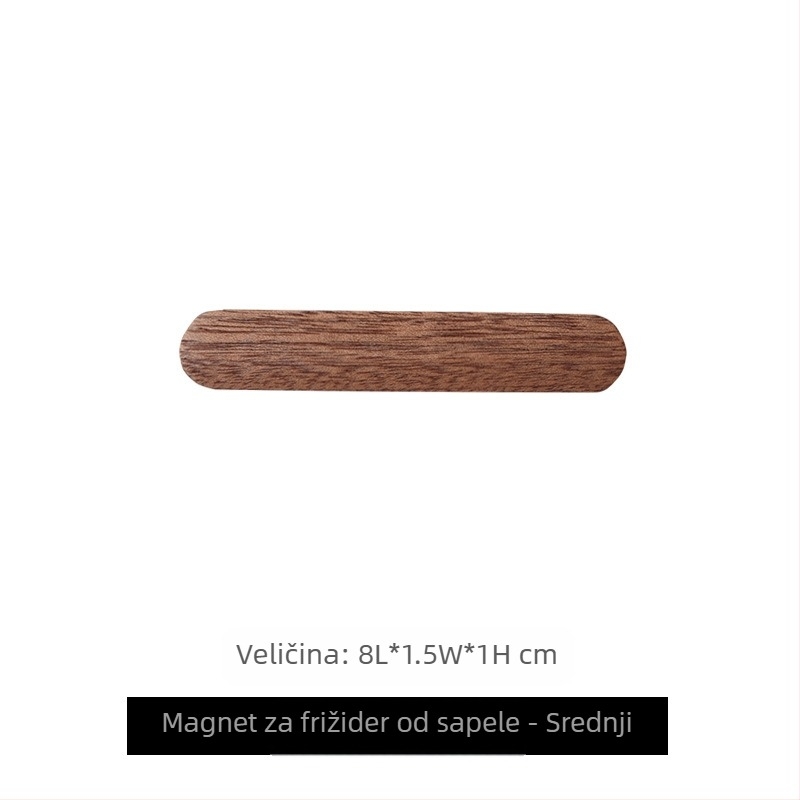 Drveni magnetski držač za hladnjak s pločom za poruke, jednostavan stil — Beauty Room