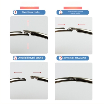 Metalni prsten za knjige – uredski pribor Easy to apply