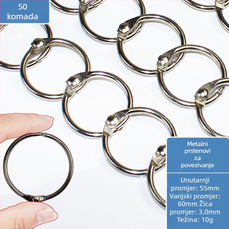 Metalni prsten za knjige – uredski pribor Easy to apply