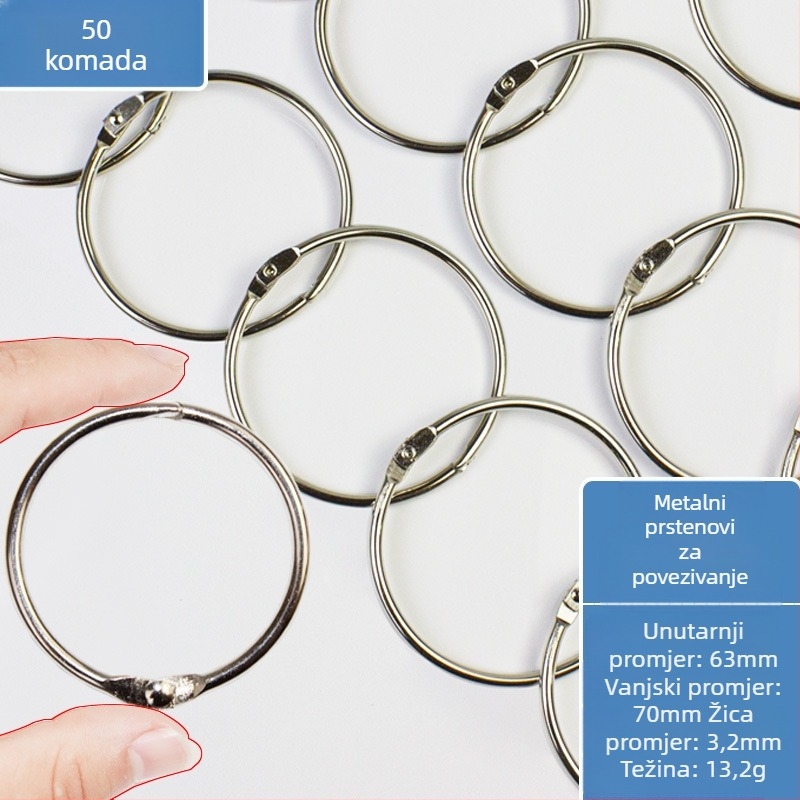 Metalni prsten za knjige – uredski pribor Easy to apply