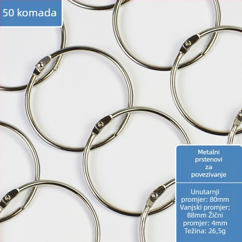 Metalni prsten za knjige – uredski pribor Easy to apply