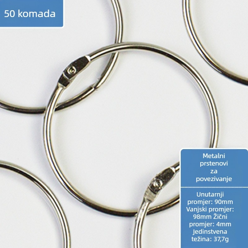 Metalni prsten za knjige – uredski pribor Easy to apply