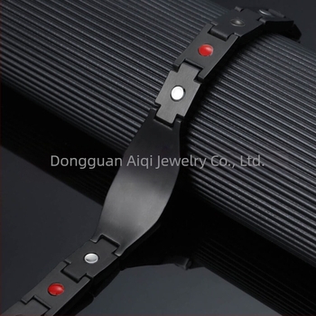 Narukvica od titan čelika s poliranim završnim slojem, muški geometrijski dizajn, dekorativno