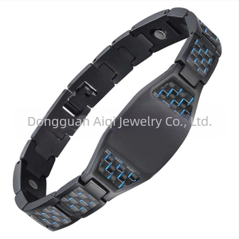 Narukvica od titan čelika s poliranim završnim slojem, muški geometrijski dizajn, dekorativno