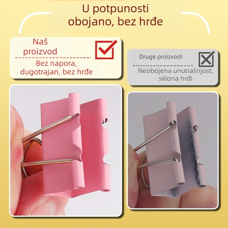 Klip za dokumente, metalna konstrukcija, model LCT5561, pakiranje tip barrel