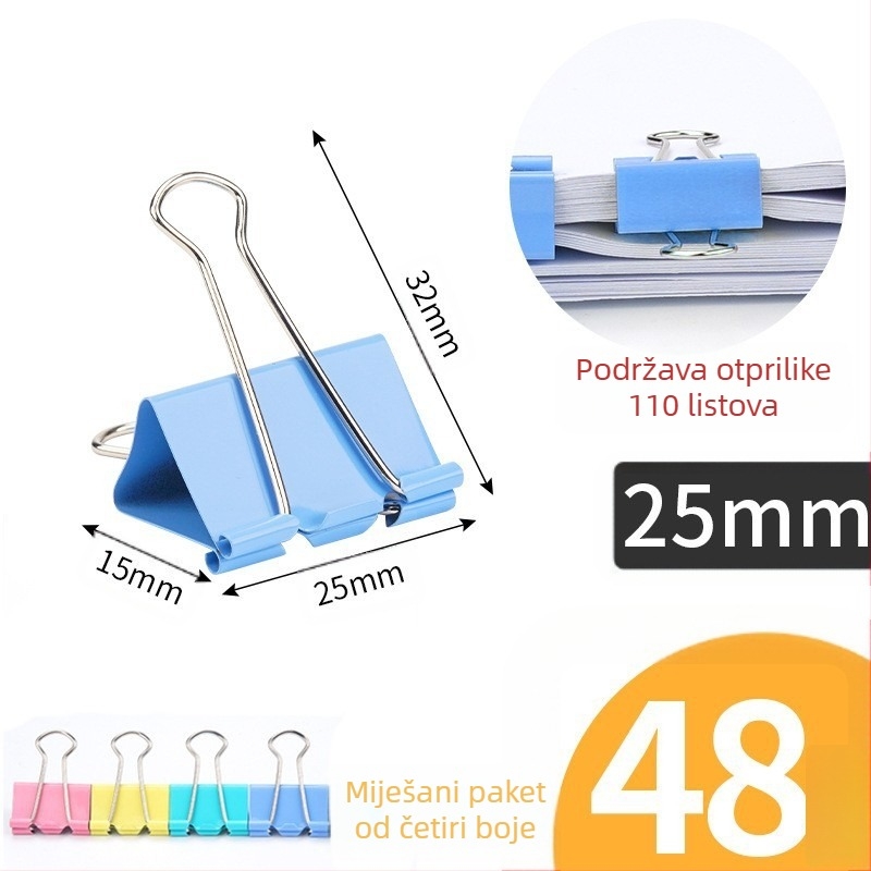 Klip za dokumente, metalna konstrukcija, model LCT5561, pakiranje tip barrel