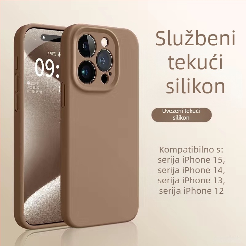 Kućište od tekućeg silikona za iPhone 14, ugodan dodir, premium dojam, zaštita od padova, pojačan dizajn.