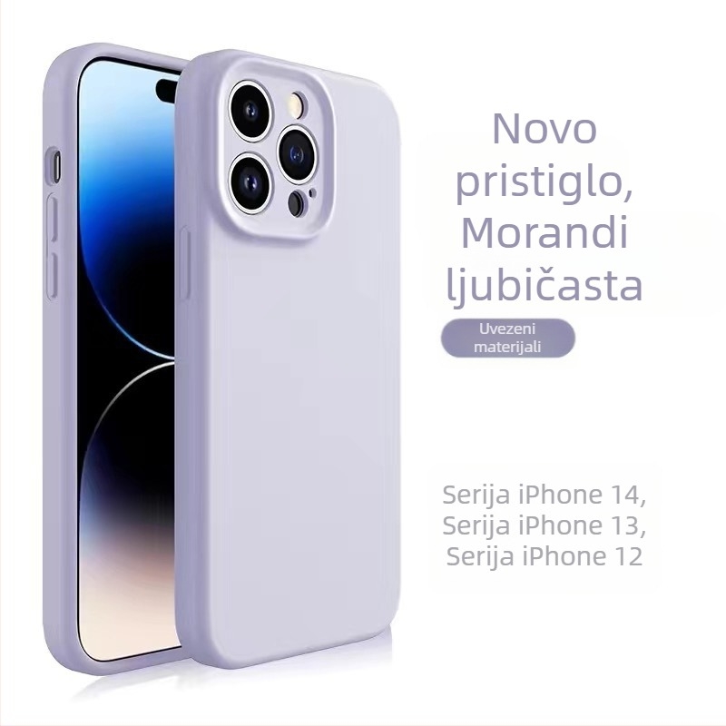 Kućište od tekućeg silikona za iPhone 14, ugodan dodir, premium dojam, zaštita od padova, pojačan dizajn.