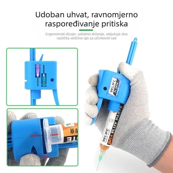 RL-062A Povećivač šprice za ljepilo pištolju, klip za potisak, kapacitet 10cc/30cc