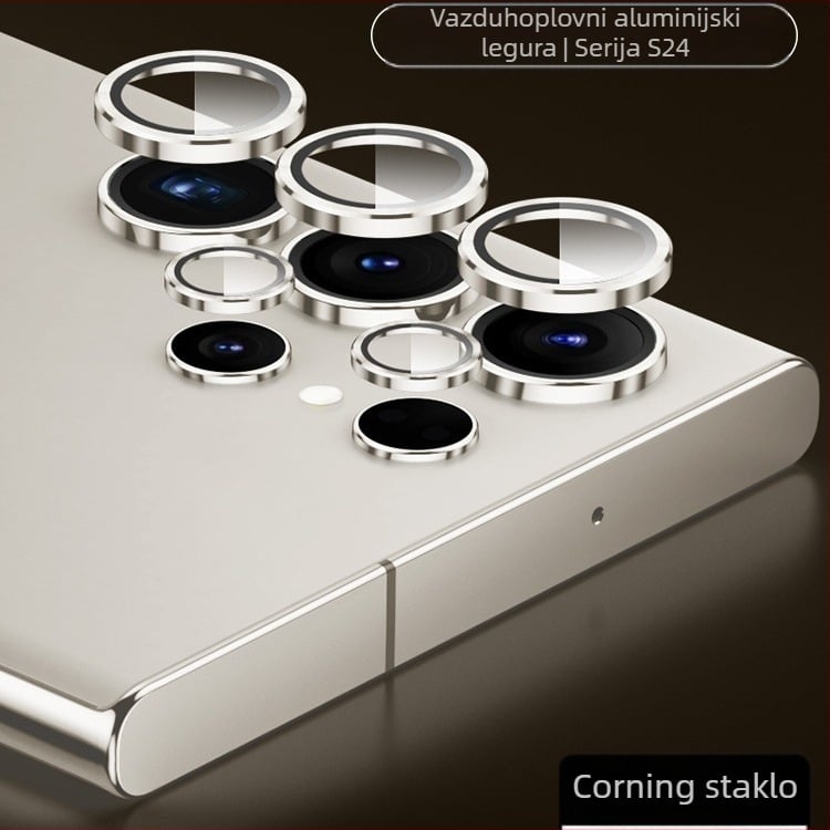 Zaštitna folija za objektiv za Samsung Galaxy S24/S24 Ultra/S24+ s nevidljivim dizajnom – kaljeno staklo, folija za objektiv, otporna na otiske prstiju